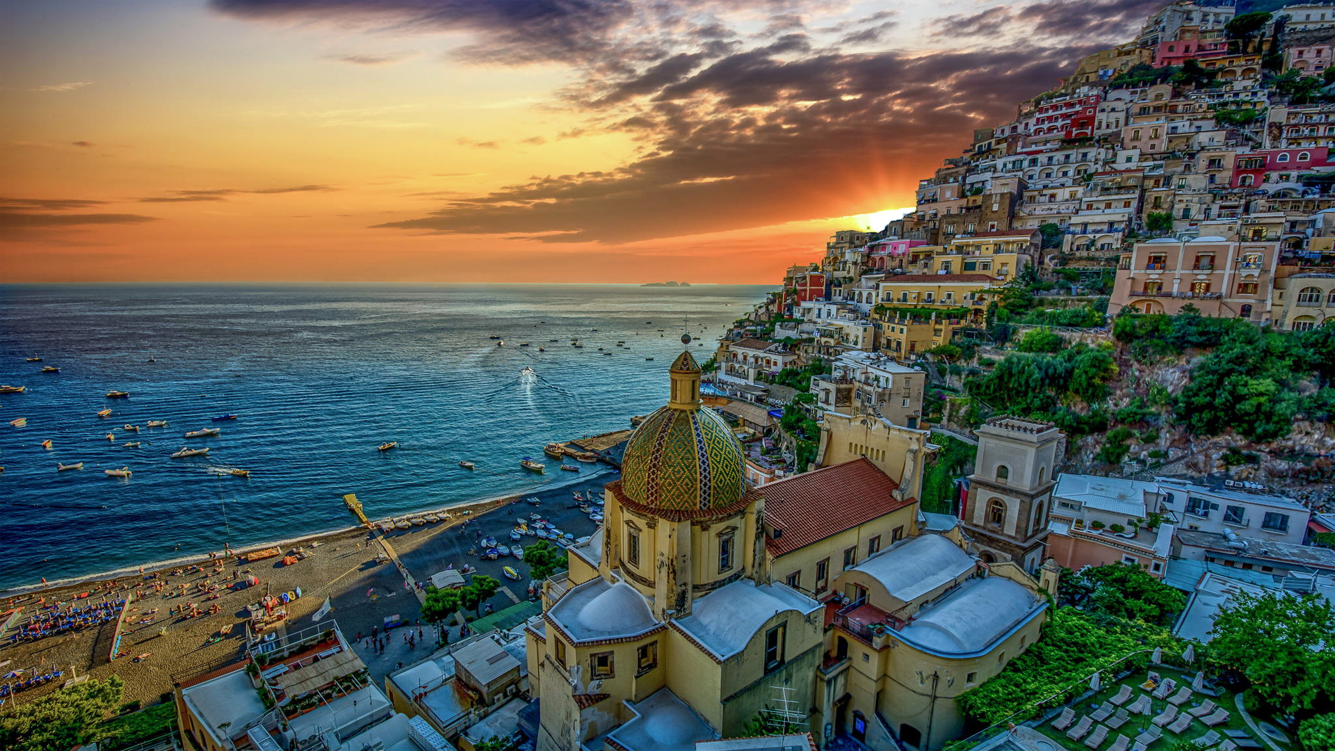 sunset boat cruise positano